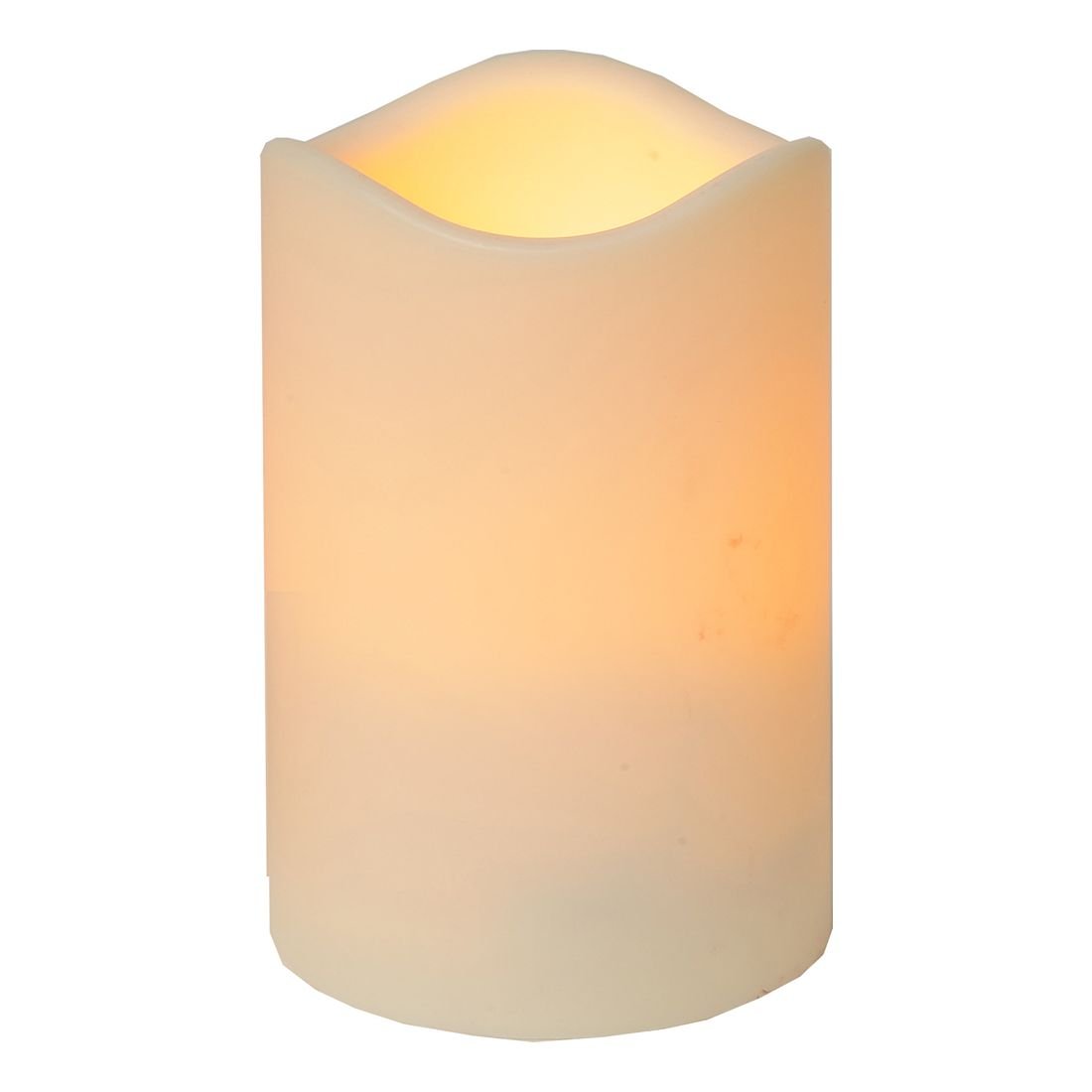 Świeca LED plastikowa PAUL beżowa 11,5cm IP44
