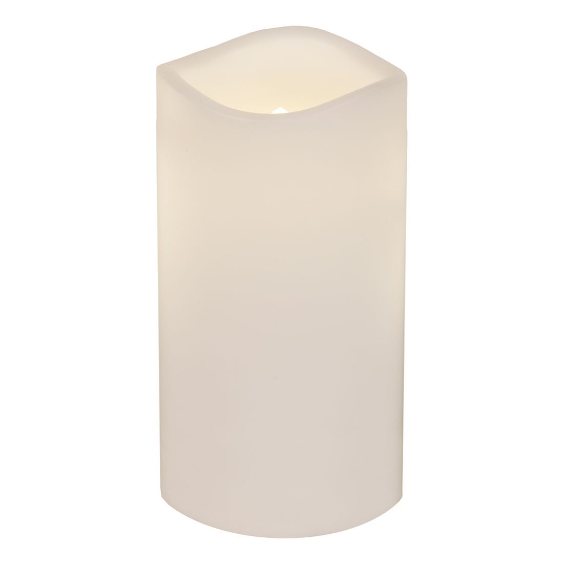Świeca LED plastikowa PAUL biała 15cm zewnętrzna IP44