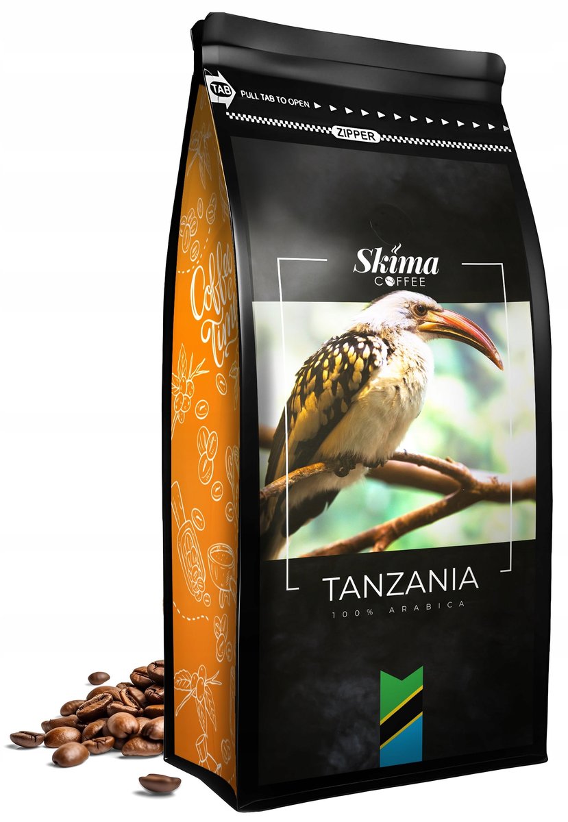 Kawa ziarnista 1kg TANZANIA 100% ARABICA Świeżo Palona do ekspresu