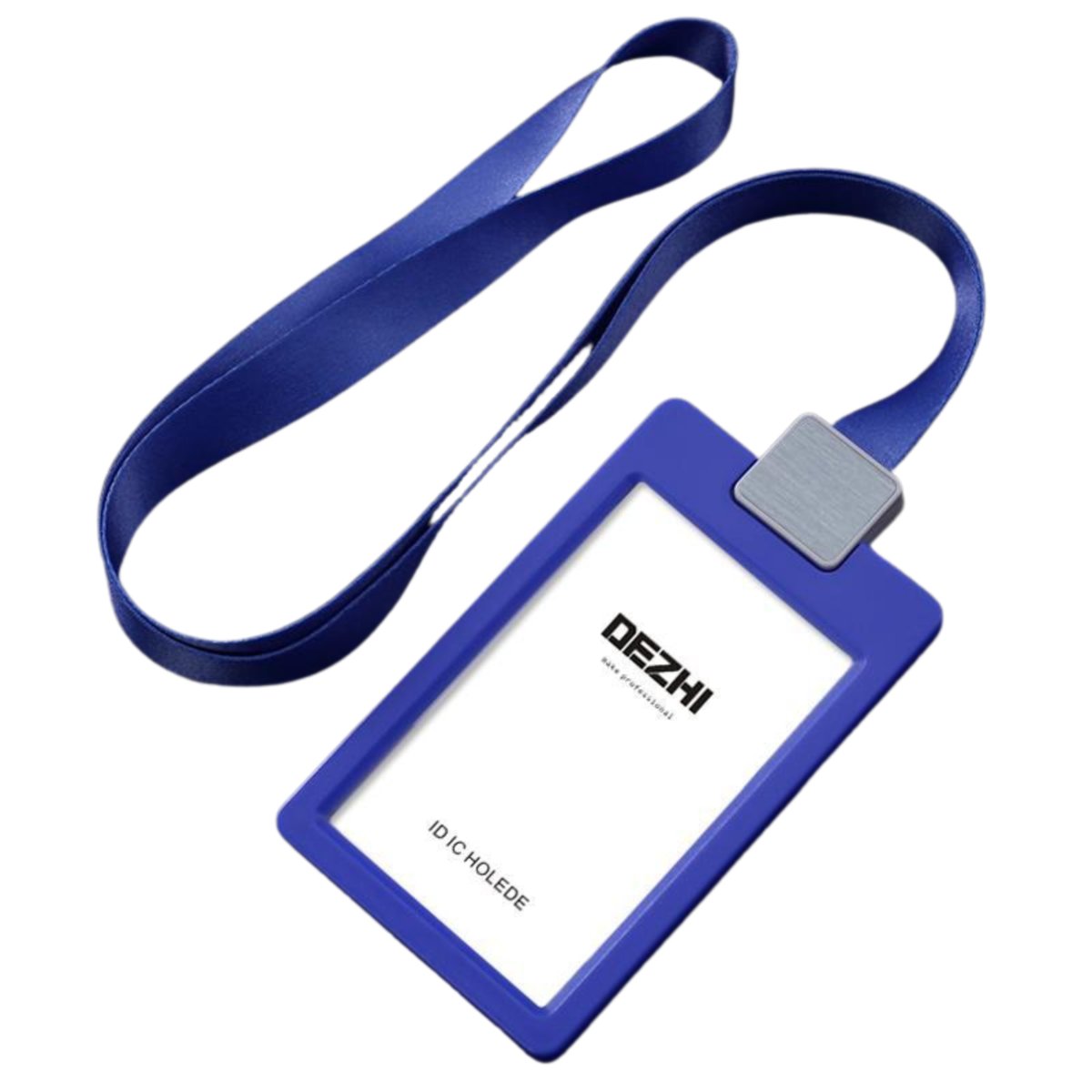 Holder na Kartę ID + Smycz Dezhi Etui na Identyfikator NIEBIESKI