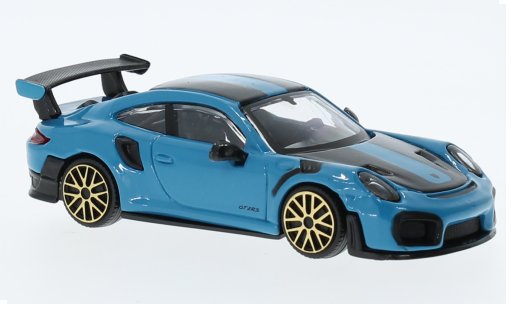 Bburago Porsche 911 Gt2 Rs 2018 Blue Black 1:43 18-30388