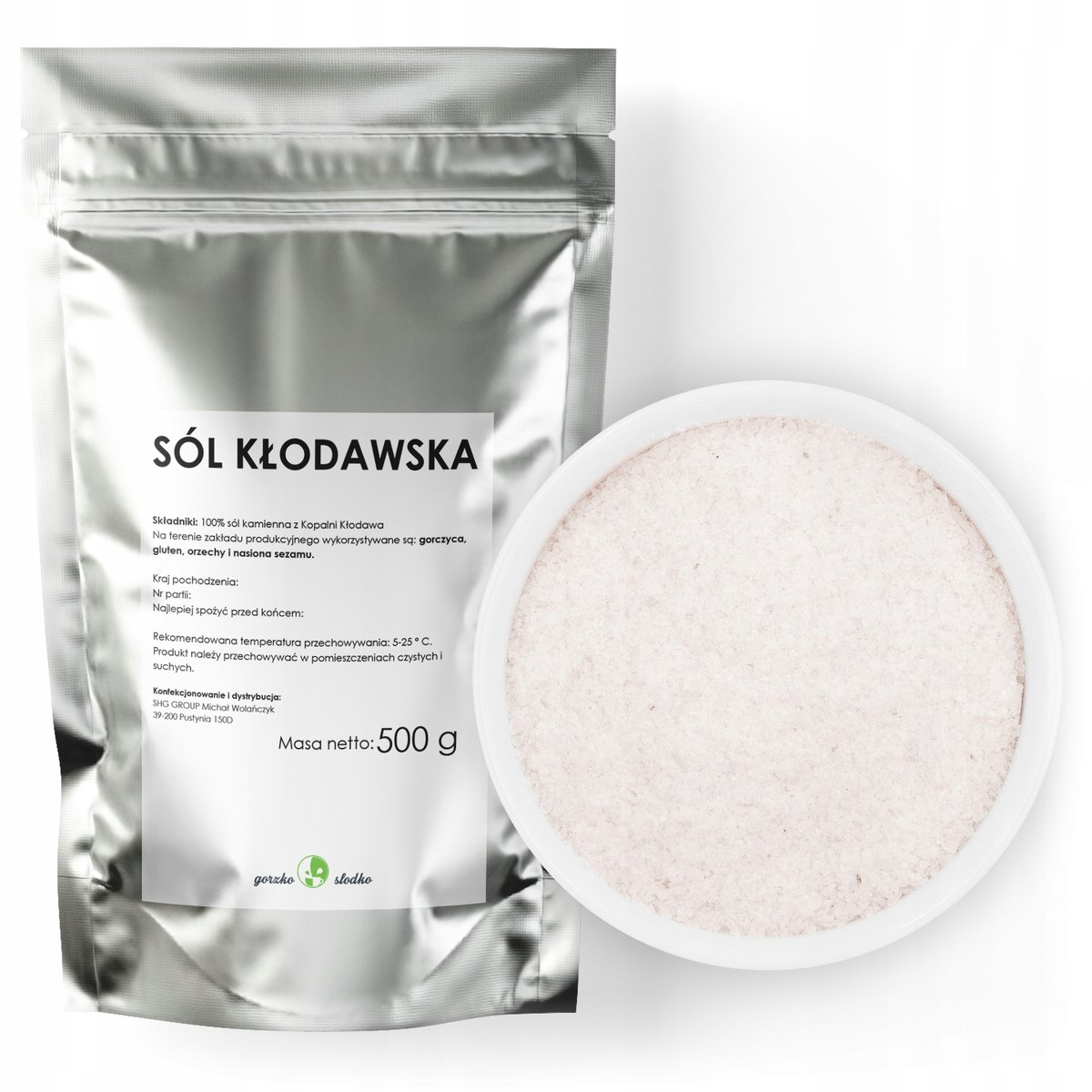 Sól Kłodawska Biała Sól Kamienna 500G