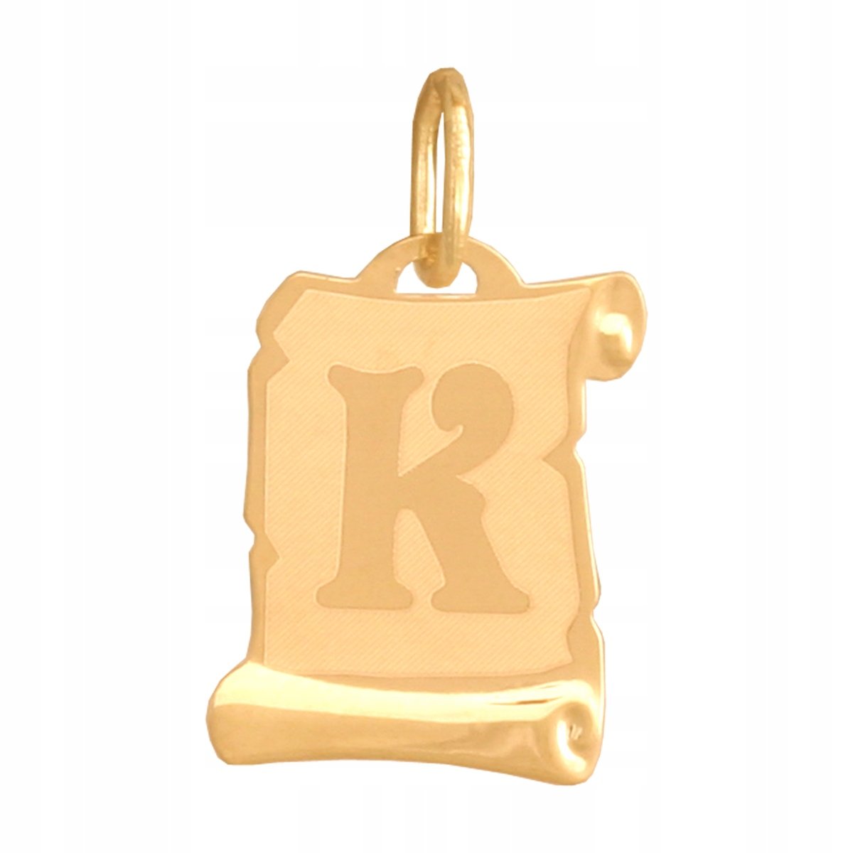 Złota Przywieszka Literka Papirus 585 0.45 g