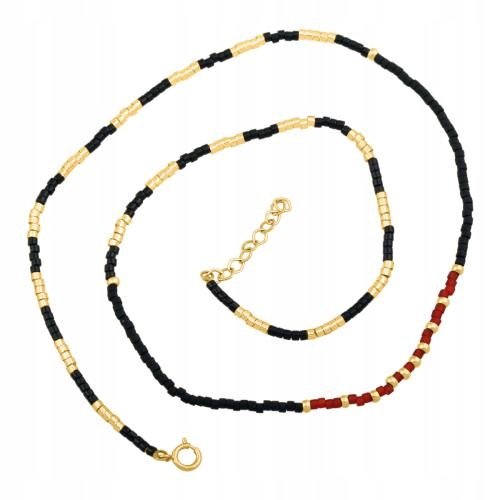 Złoty Naszyjnik Ozdobny 585 1.00 g, 42.00 cm Rodium