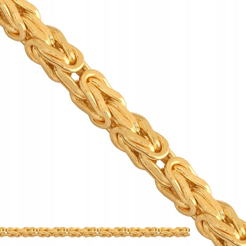 ZŁOTY Łańcuszek Królewski Pełny 585 60 cm 67.50 g Rodium
