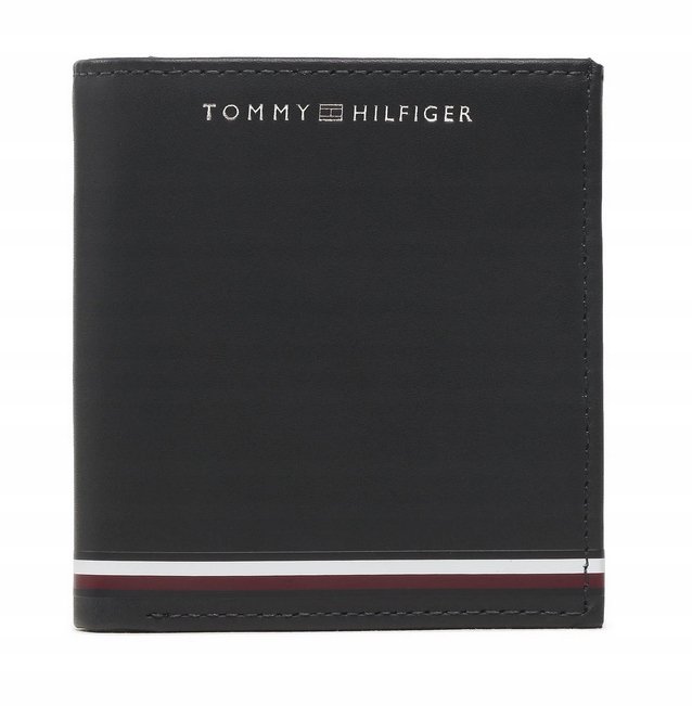 Portfel męski TOMMY HILFIGER AM0AM11755 skóra - bilon