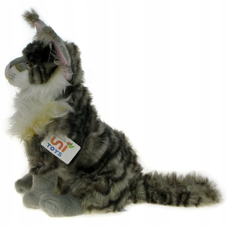 ZOO: maskotka KOT Maine Coon 33cm (91639) szary