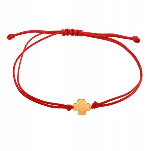 Bransoletka Damska Na sznurku 585 0.20 g Rodium