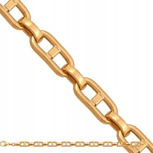 Złota Bransoletka Damska Ozdobna 585 8.85 g 19.00 cm Rodium