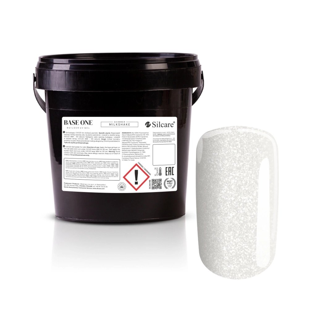Żel Budujący do Paznokci Base One Builder Shimmer Milkshake 1000 g
