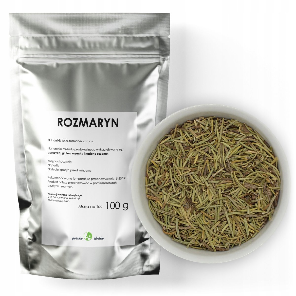 Rozmaryn Aromatyczny Suszony 100G