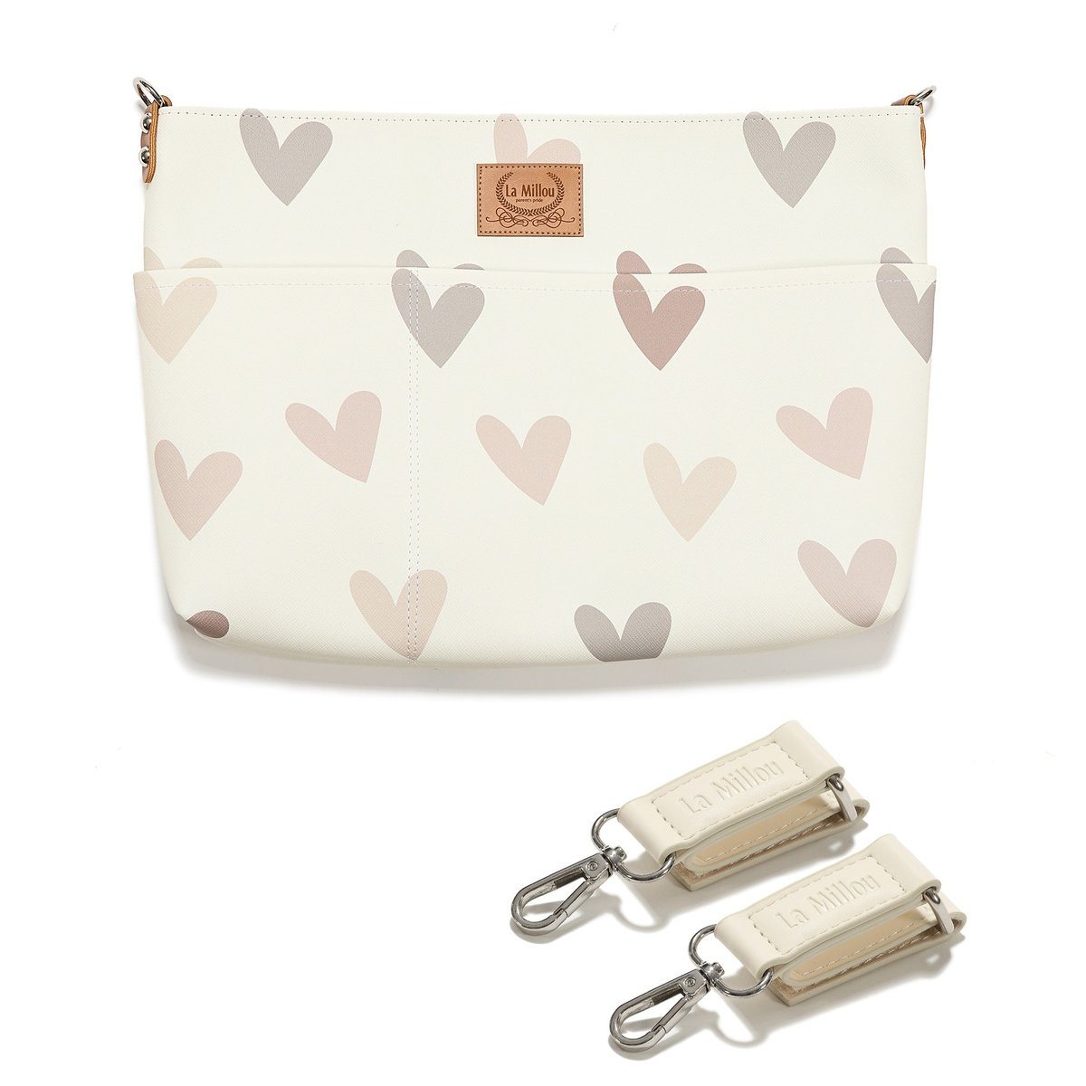 La Millou - Organizer do wózka Feeria HEARTBEAT BEIGE