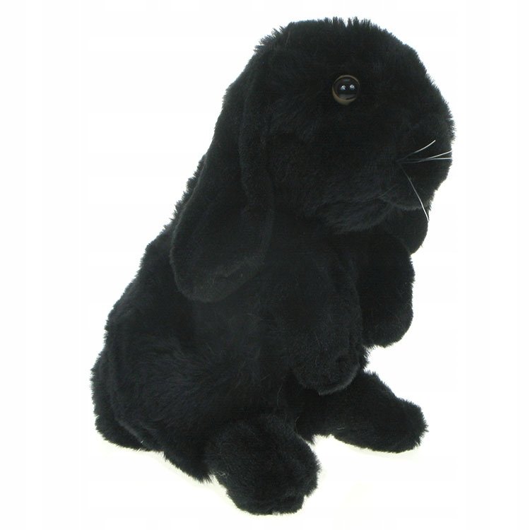 Pluszowe Zoo Maskotka Królik, króliczek miniaturka 20cm (91646) czarny