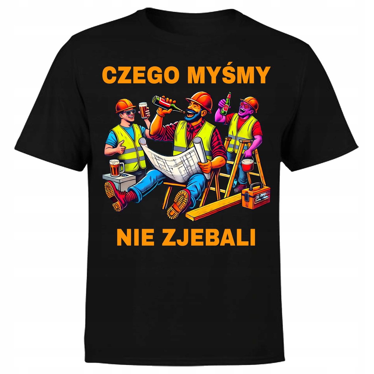 KOSZULKA MĘSKA Z NADRUKIEM CZEGO MYŚMY P*WO NAPIS ŚMIESZNA PREZENT XXL