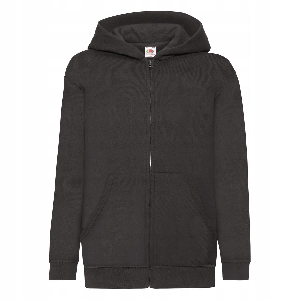 Bluza Dziecięca Z Kapturem Rozpinana Czarny r. 9-11(140)