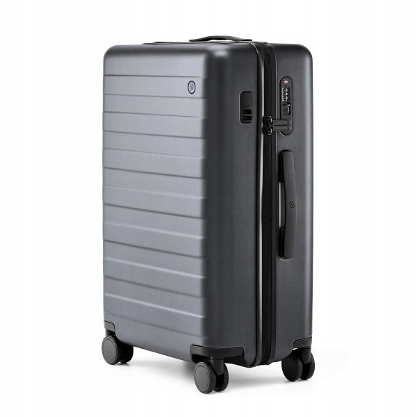 Walizka kabinowa NINETYGO Rhine PRO Plus 56,5cm szara zamek TSA port USB
