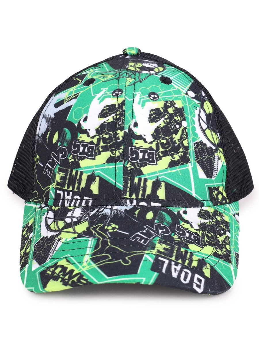 Czapka z daszkiem bejsbolówka chłopięca siateczkowy tył piłka nożna 50-54 YOCLUB