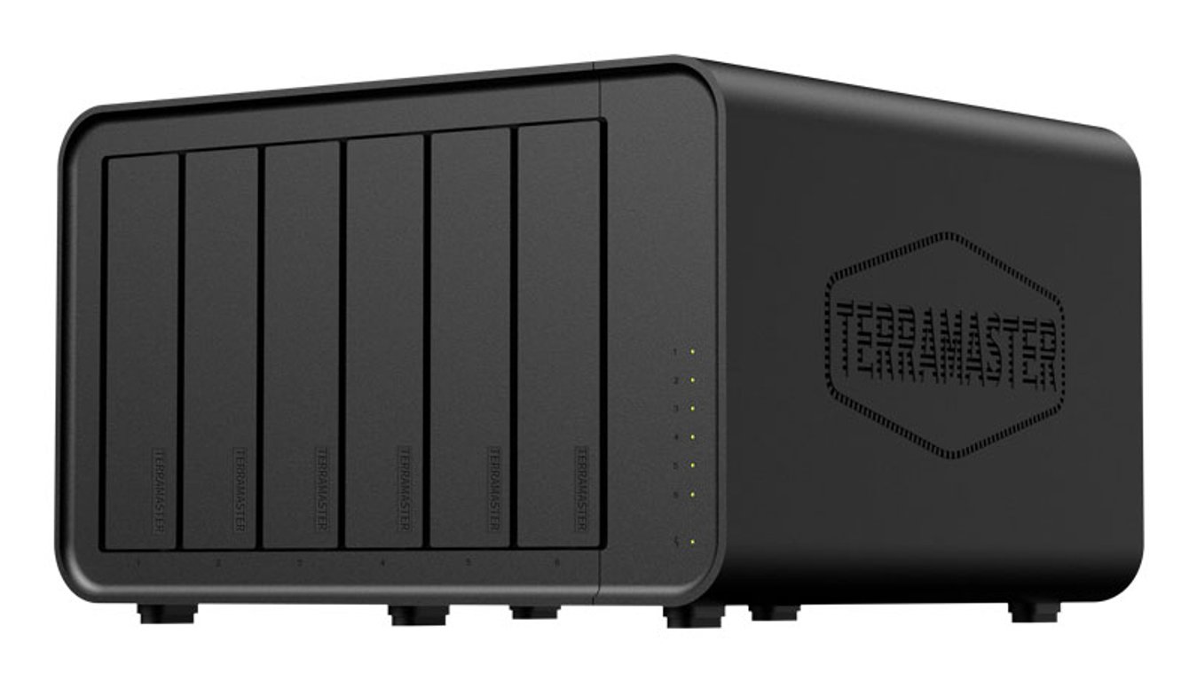 TerraMaster F6-424 MAX serwer danych NAS Komputer stacjonarny Intel® Core™ i5 i5-1235U 8 GB DDR5 Czarny