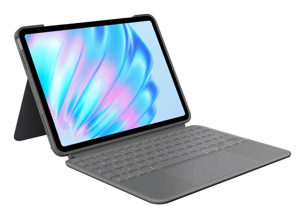 Logitech Combo Touch QWERTY Hiszpański Smart Connector Szary