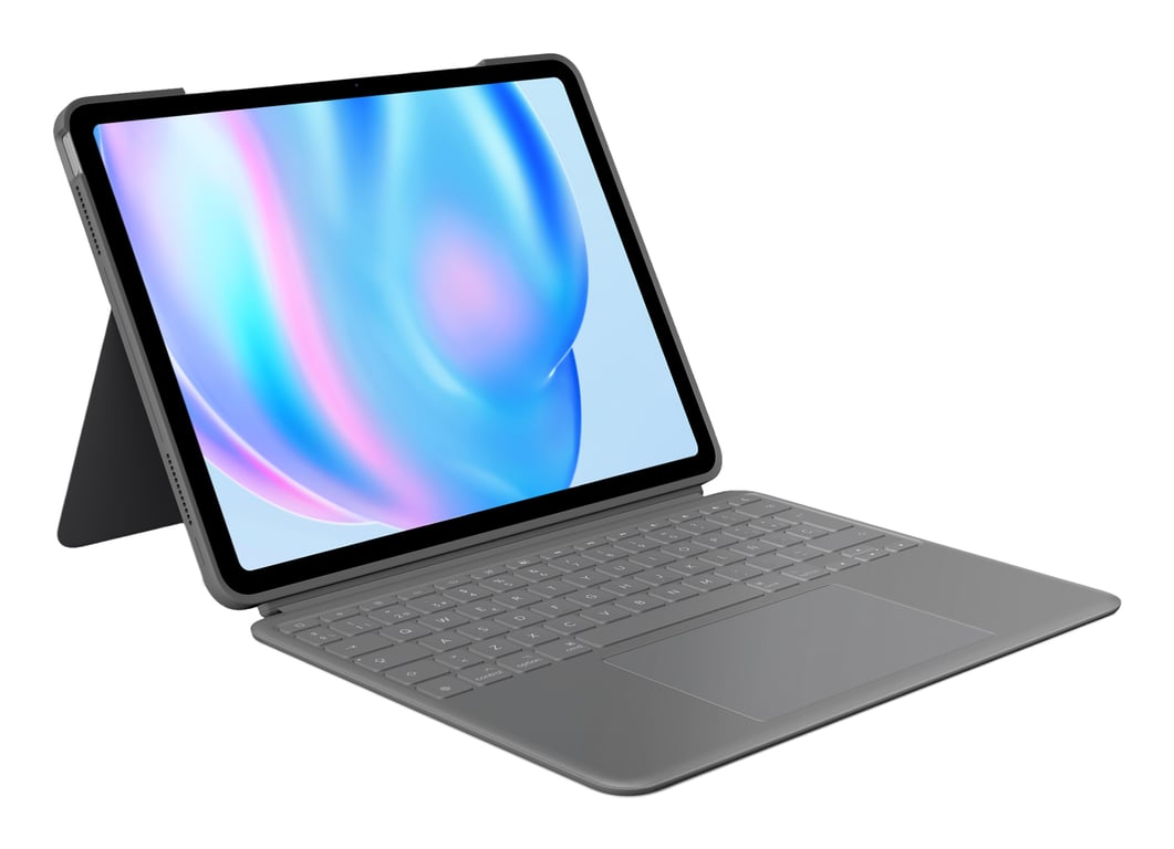 Logitech Combo Touch QWERTY Hiszpański Smart Connector Szary