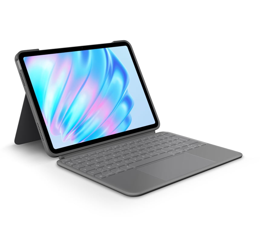Logitech Combo Touch AZERTY Francuski Smart Connector Szary