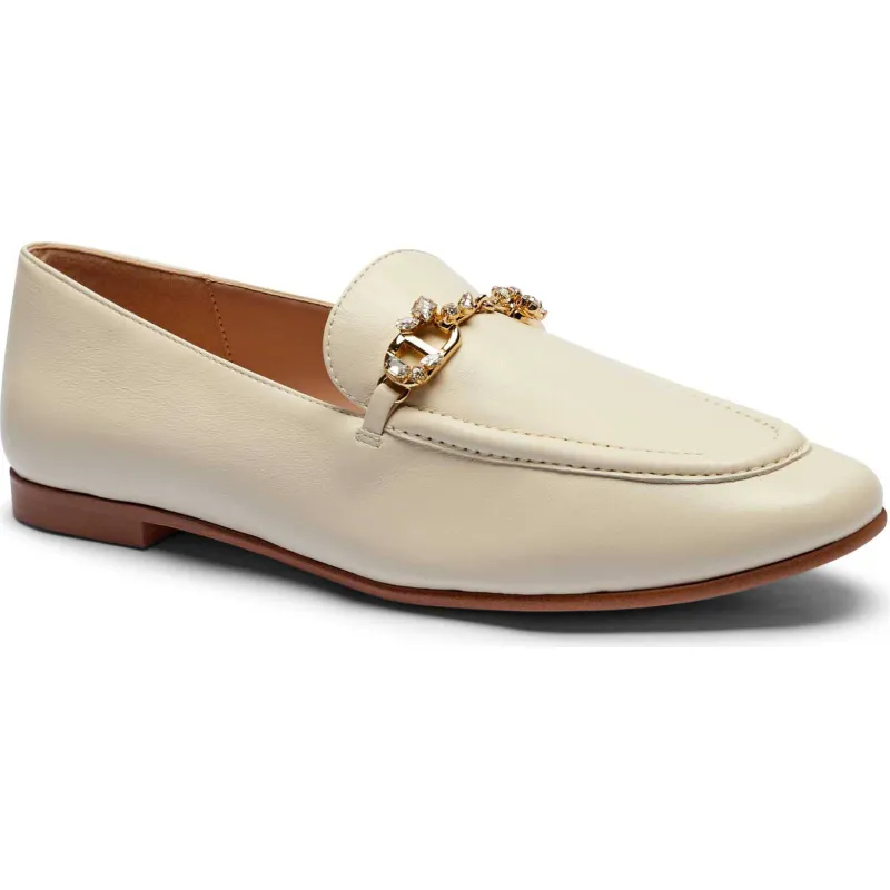 TWINSET Skórzane loafersy