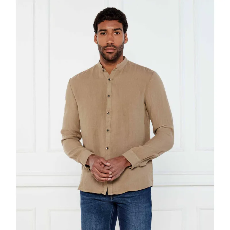 HUGO Lniana koszula Elvory | Slim Fit