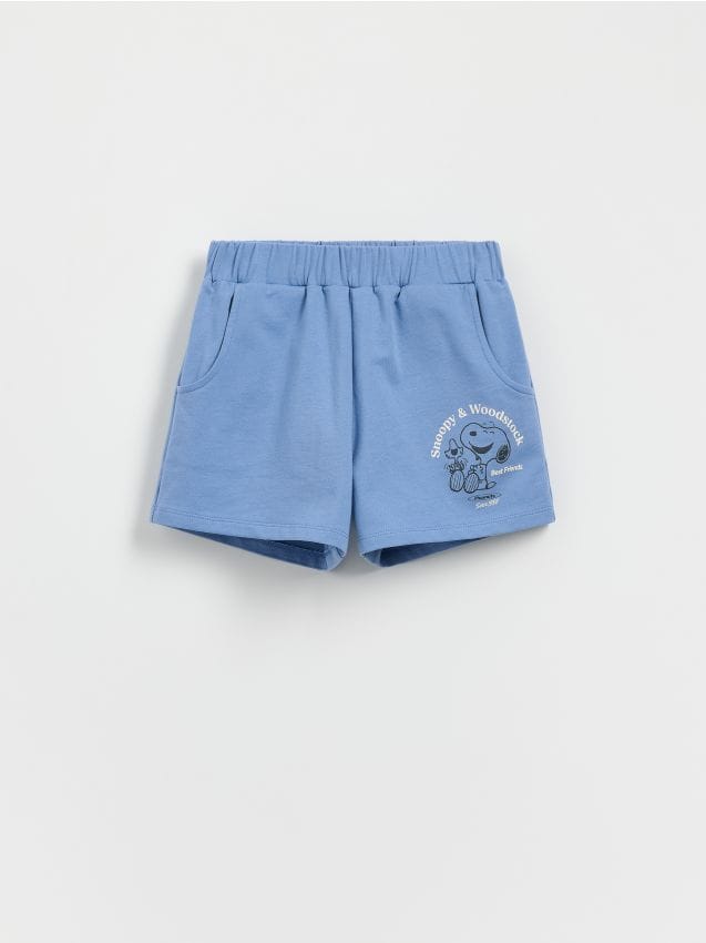 Reserved - Szorty Snoopy - granatowy