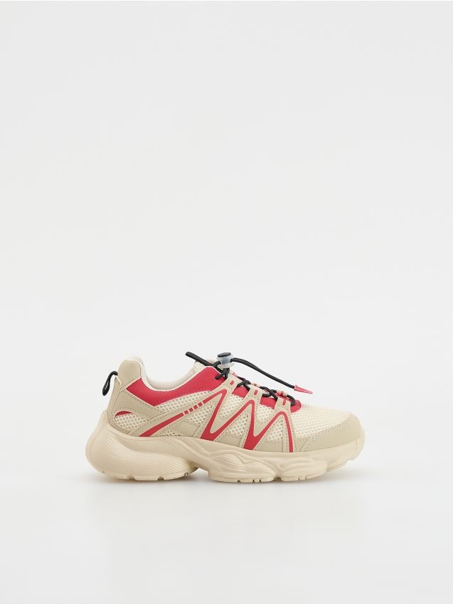 Reserved - Sportowe sneakersy - beżowy