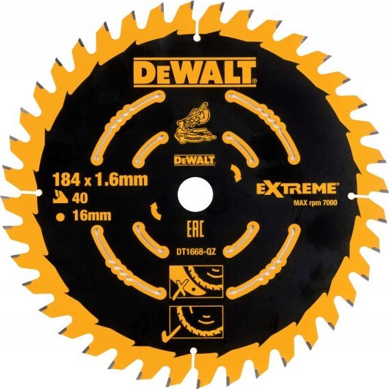 Dewalt tarcza 184x16x40t do dcs365