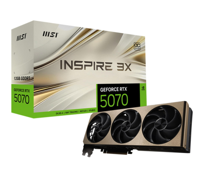 MSI GeForce RTX 5070 Inspire 3X OC 12GB GDDR7 DLSS4