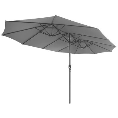 Parasol ogrodowy SASKA GARDEN 1065076 Szary