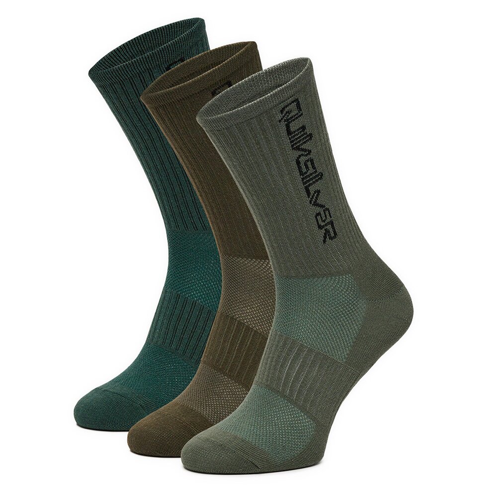 QUIKSILVER AS_QUIKSILVER_100W_SS25 (3-PACK) Oliwkowy