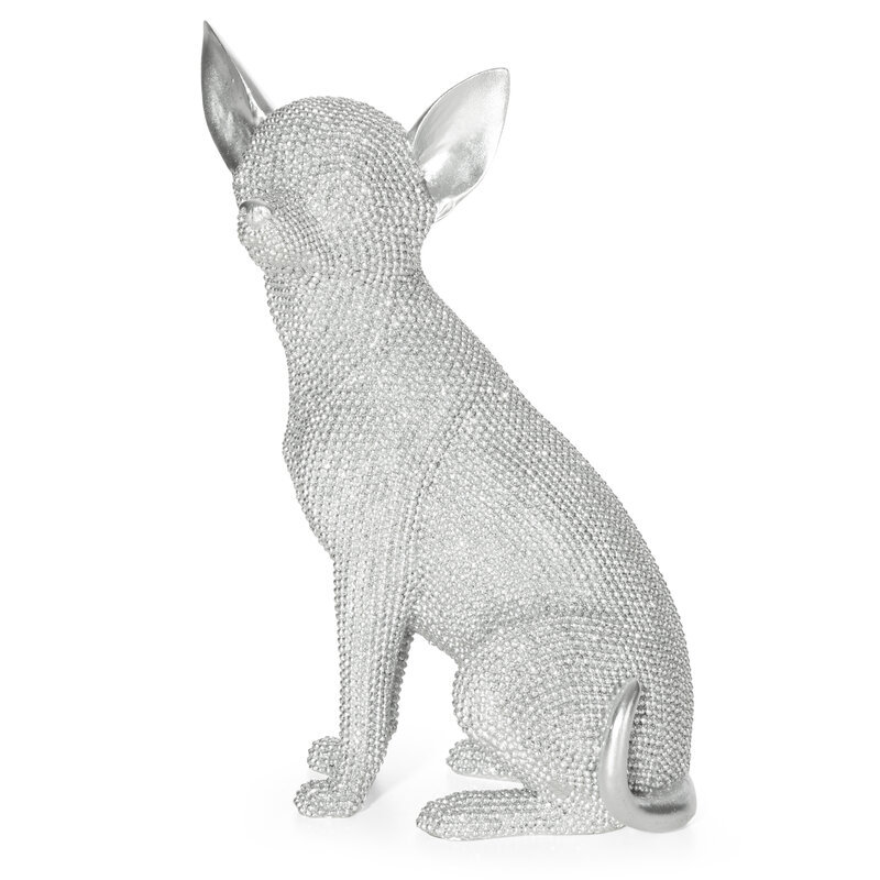 Figurka Dekoracyjna Eldo 16 X 11 X 26 Cm Srebrny