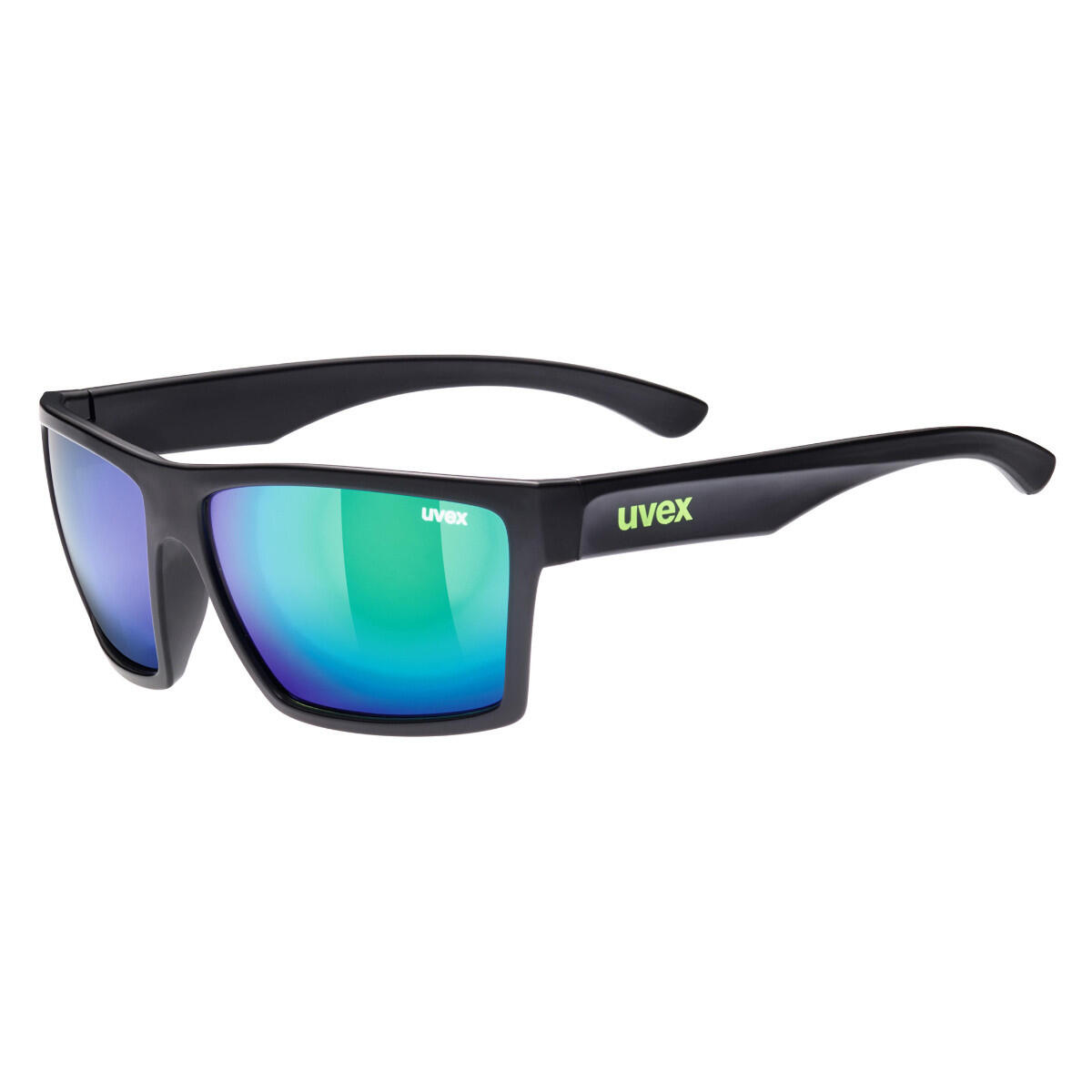 Uvex LGL 29 Black Mat-Mirror Green