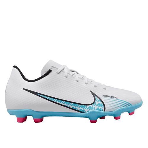 Nike Jr Vapor 15 Club Fg/Mg dziecięce buty piłkarskie, uniseks, White Baltic Blue Pink Blast, 36 EU
