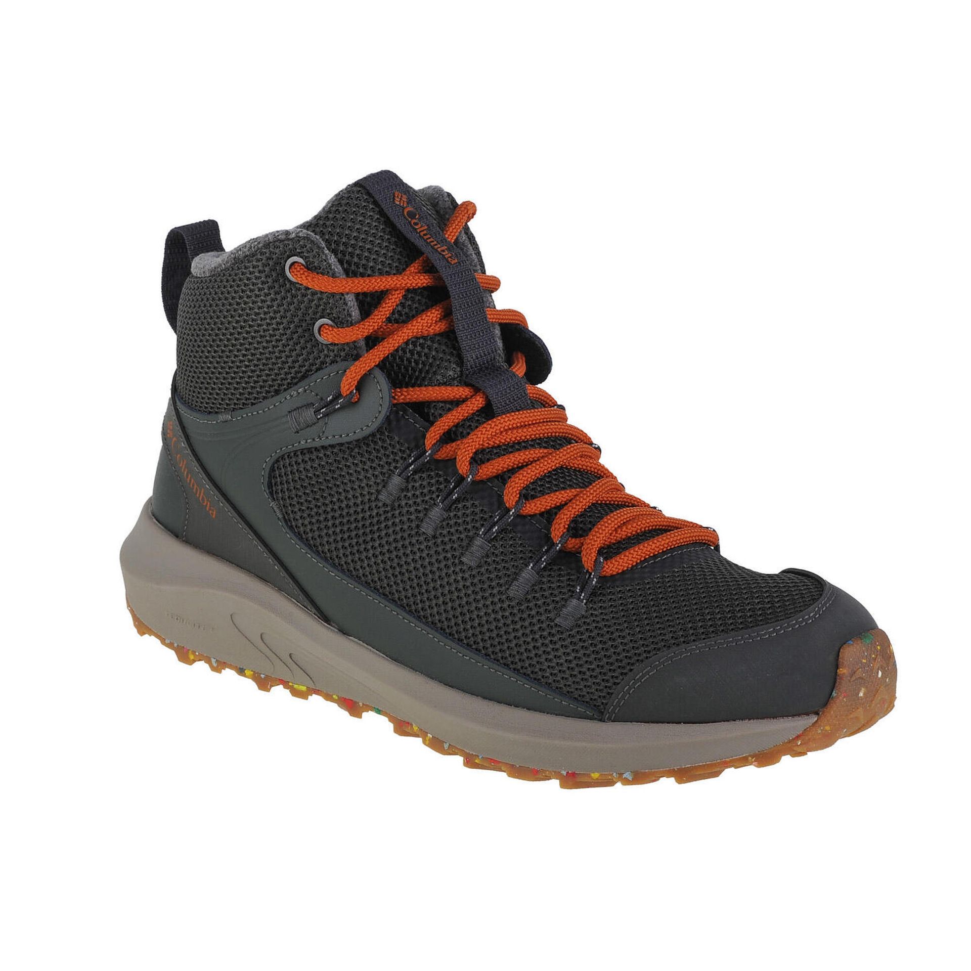 Columbia Męskie buty trekkingowe Trailstorm Mid Waterproof Omni Heat, Żwir ciepła miedź, 41 EU