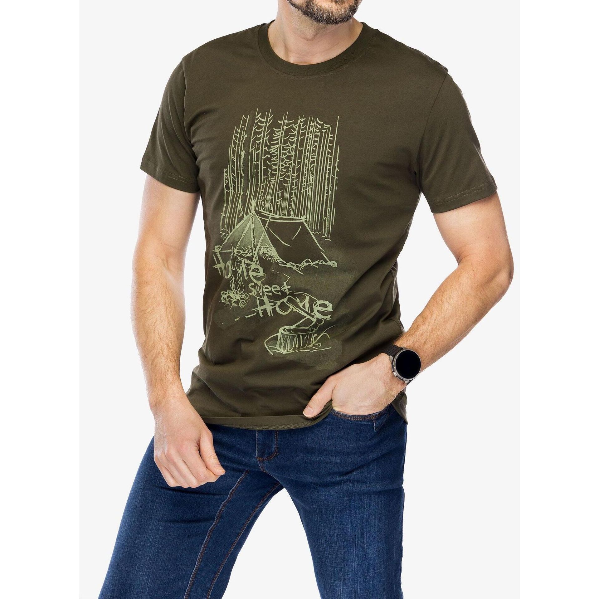 T-Shirt Helikon-Tex Home Sweet Home - Taiga Green