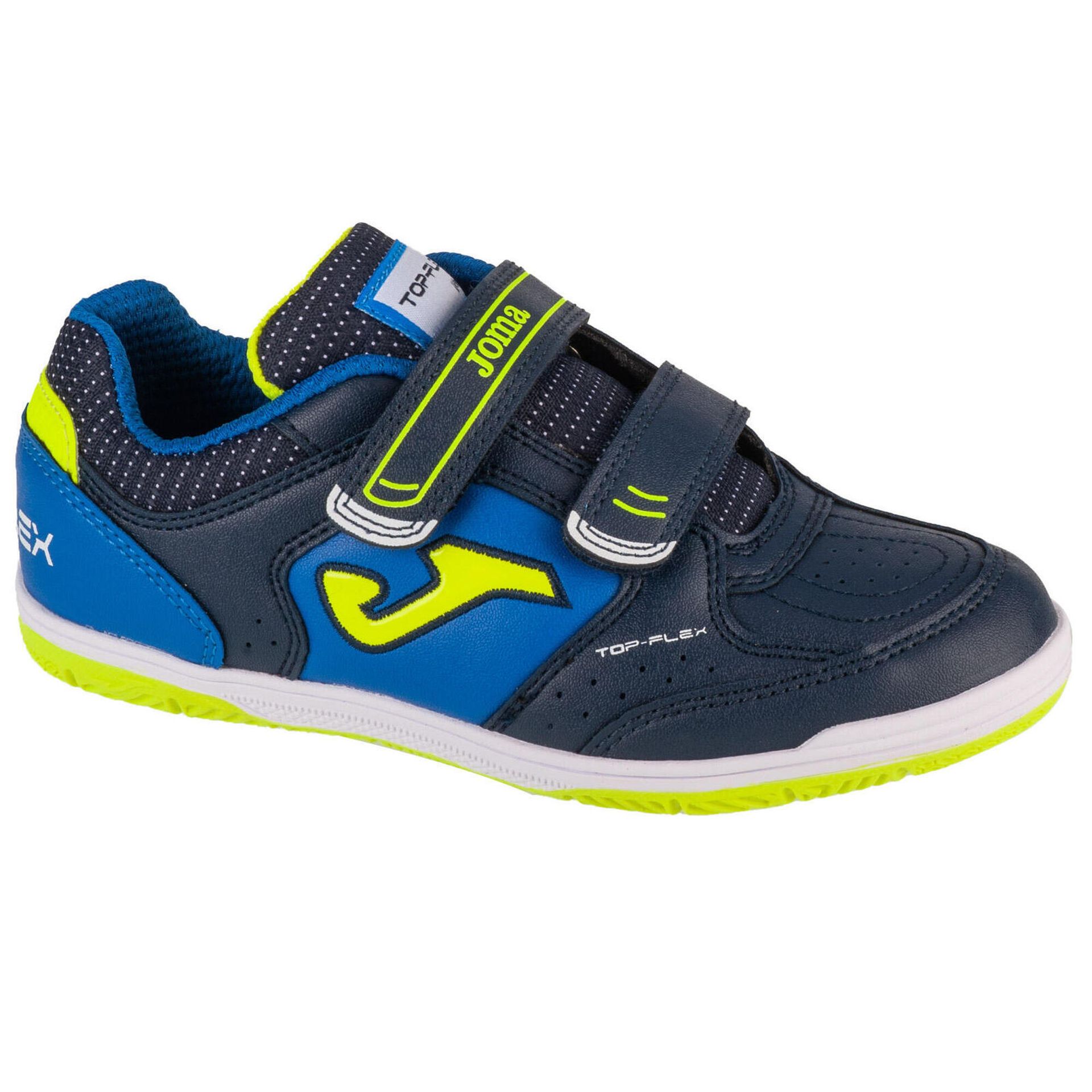 Joma Top Flex Jr 2403 IN TPJW2403INV, dla chłopca, buty halowe - halówki, Granatowy