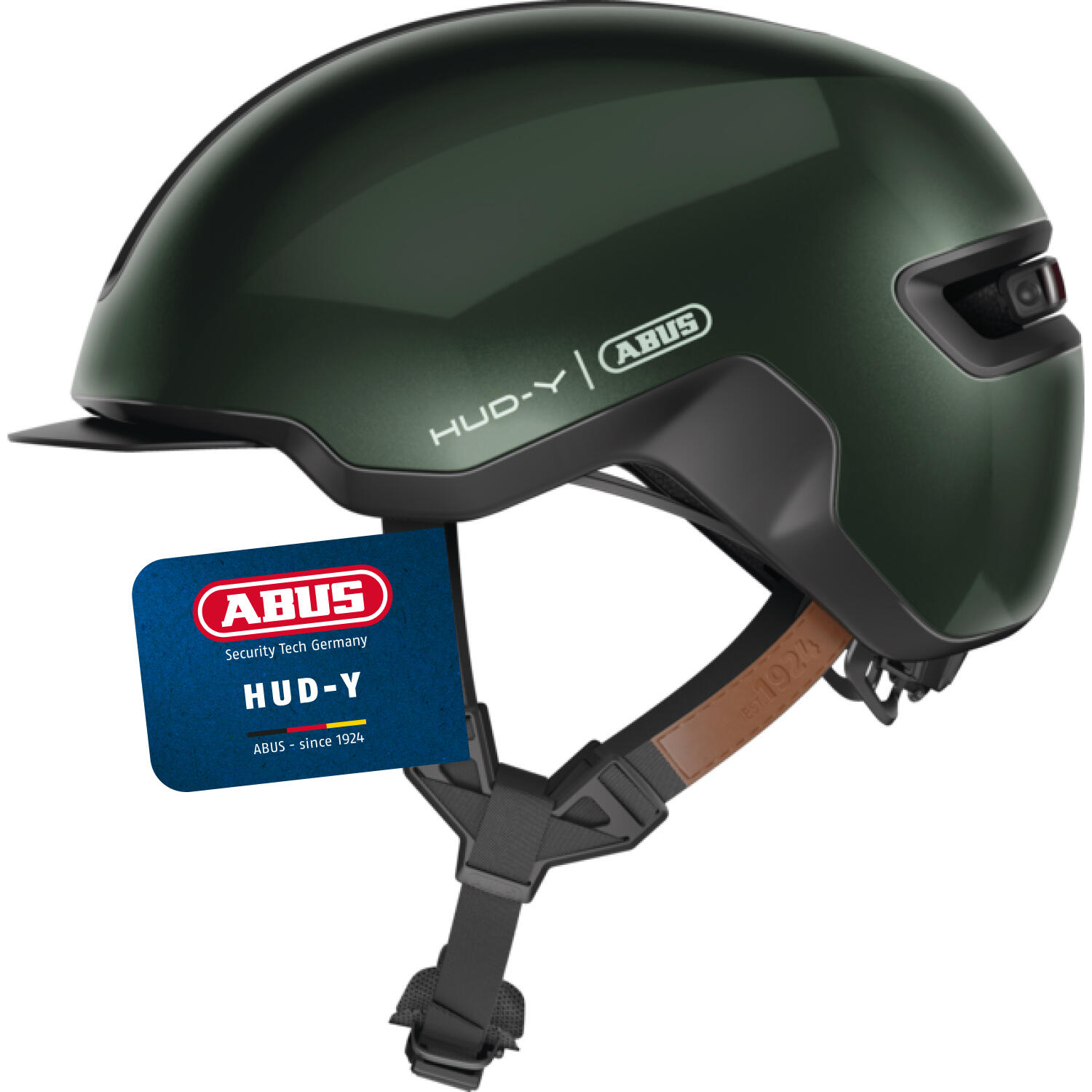 Kask rowerowy Abus HUD-Y, dla dorosłych i młodzieży, S, moss green AS