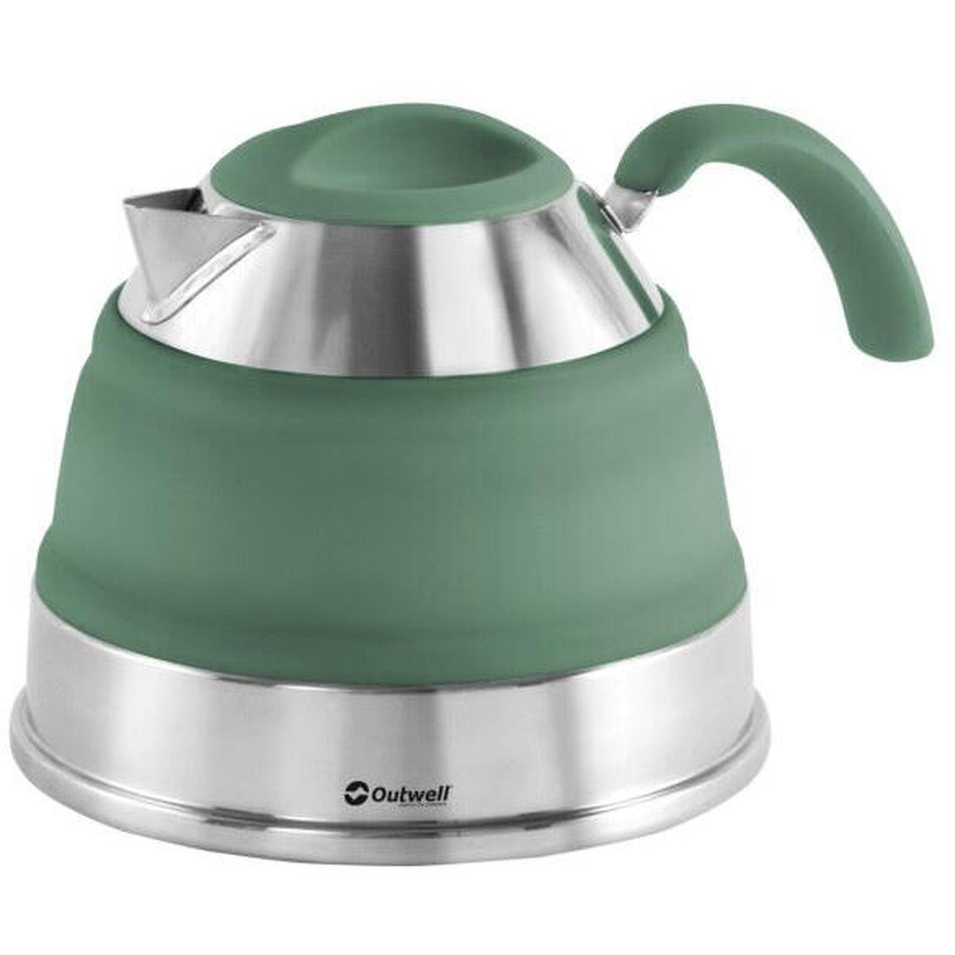 Składany czajnik turystyczny Outwell Collaps Kettle 1,5 l - shadow green