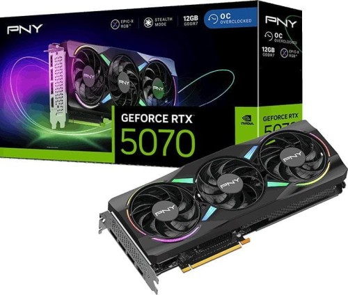 PNY GeForce RTX5070 OC ARGB 3F 12GB 192-bit VCG507012TFXXPB1-O