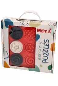 Puzzle sensoryczne kółeczka kontrastowe