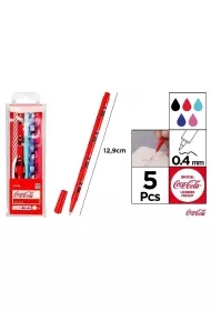 Cienkopis Coca Cola 0,4mm 5szt