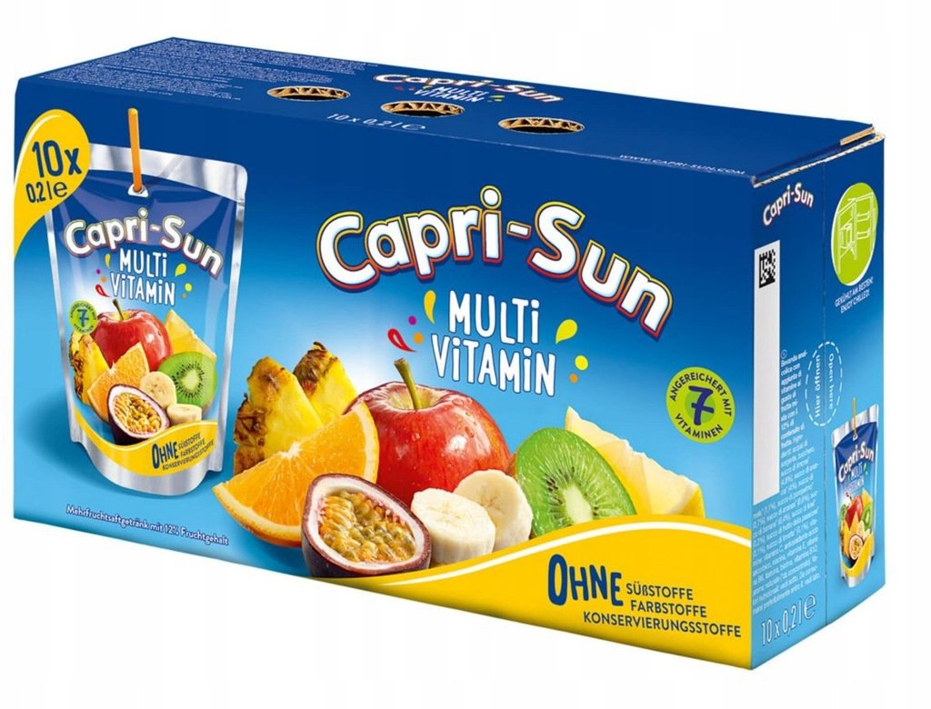 Zestaw 10x CAPRI-SUN 200ML MULTIVITAMIN