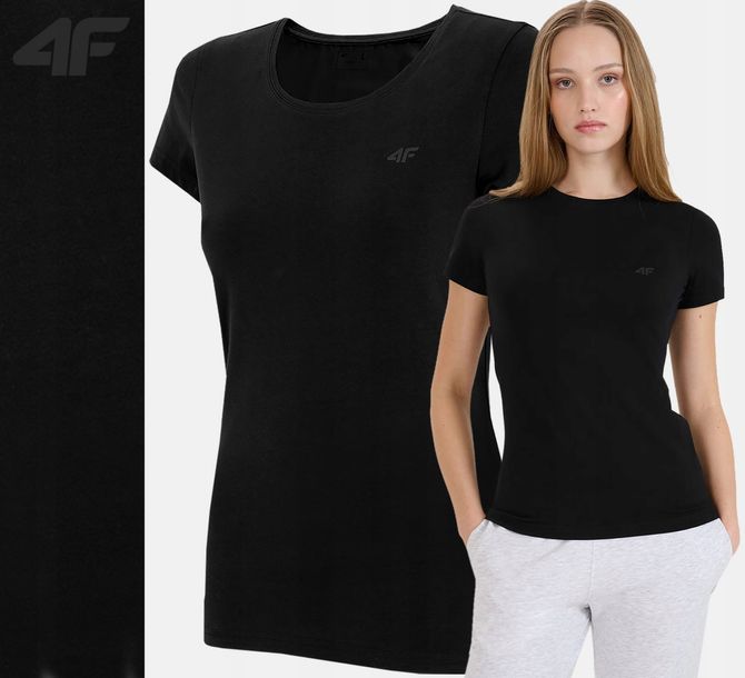 Koszulka Damska 4f T-shirt F2255 Podkoszulek Sportowa Na Co Dzień L