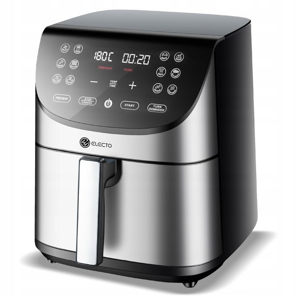 Frytkownica Beztłuszczowa Air Fryer Frytownica Duża 8l 1800w Duża Misa Xl