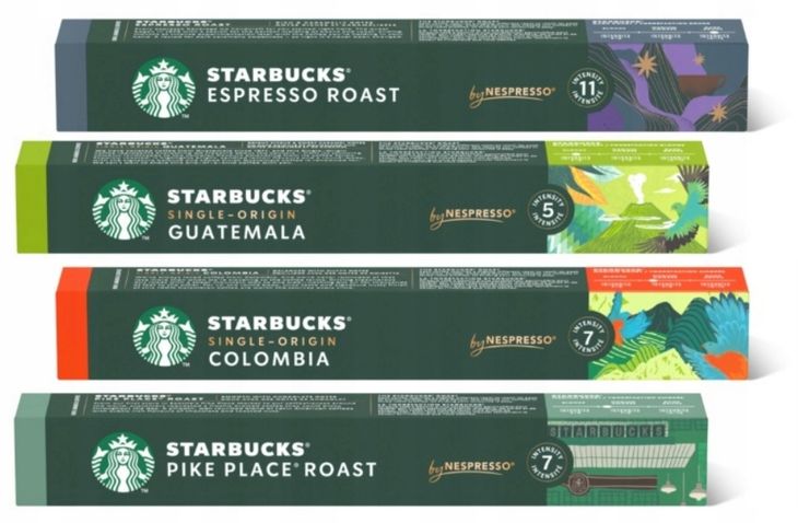 Kapsułki Nespresso Starbucks Zestaw 4 x10 Mix