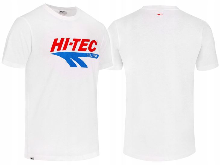 HI-TEC T-Shirt Koszulka MĘSKA RETRO Biały