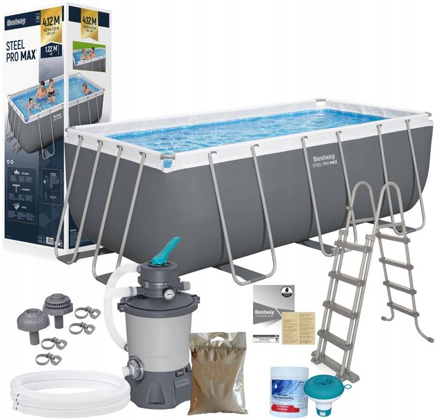 Bestway 56456 Basen Ogrodowy 412x201x122cm